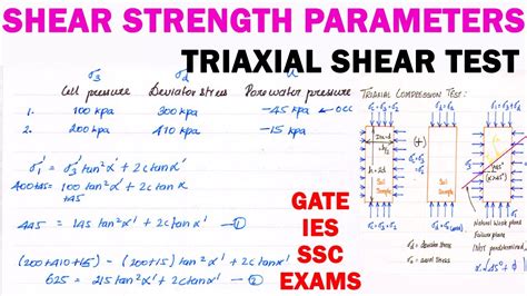 triaxial test for shear strength